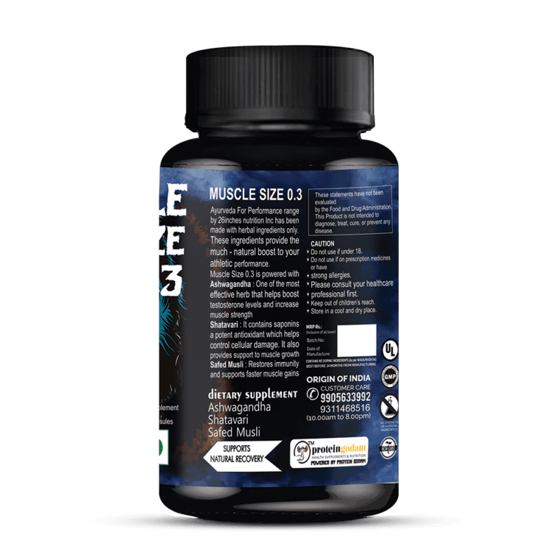 Muscle Size 0.3 Blue Pack (100 Capsules) - Image 3
